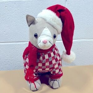 NWOT Christmas kitty doorstop​​​​​​
